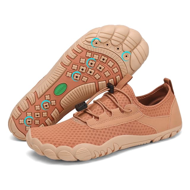 🌊 SAGUARO Badeschuhe Damen Herren Aquaschuhe Sommer Unisex 38 EU Braun
