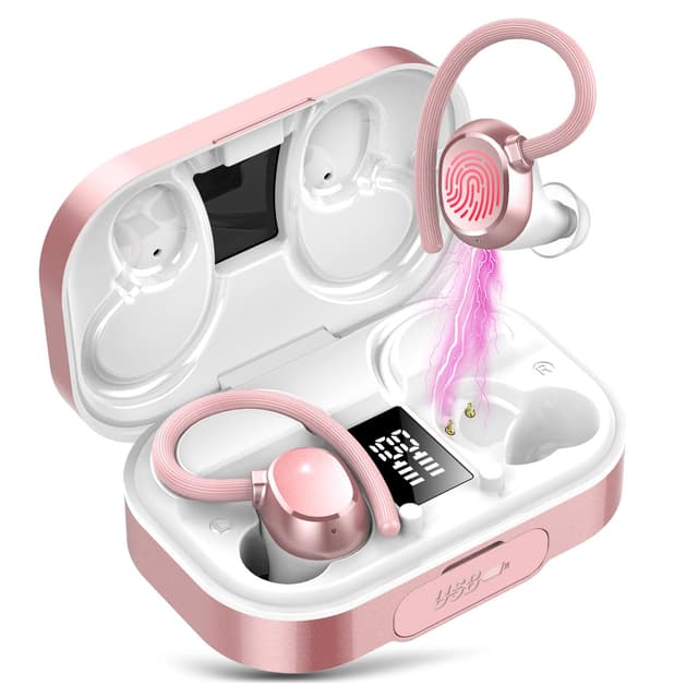 🎧 Bluetooth Kopfhörer Sport, In Ear Kopfhörer Kabellos Bluetooth 5.3 - Roségold