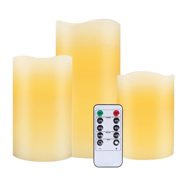 Nancia LED Kerzen, Flammenlose Kerzen 3er Set 🕯️🎉