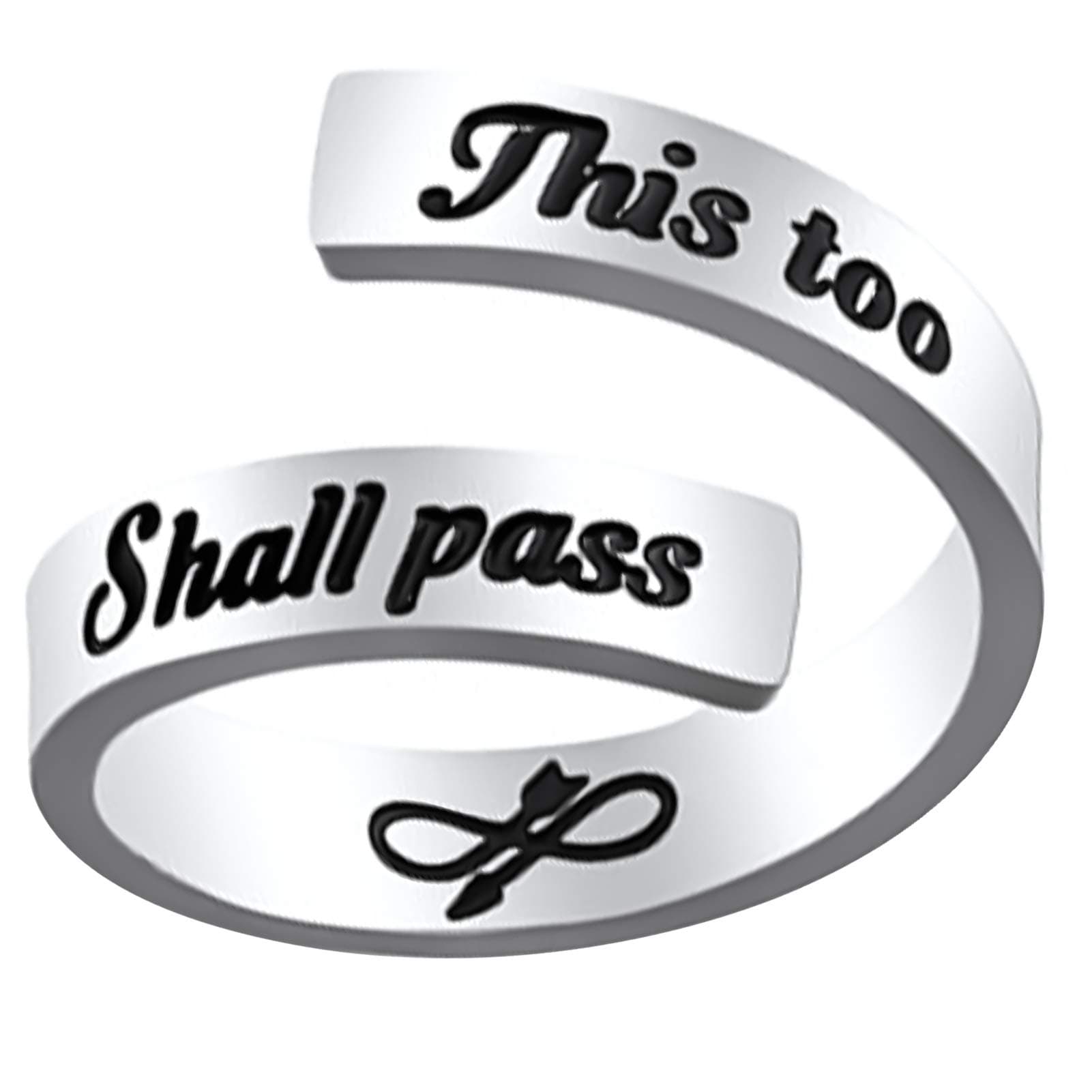 Inspirierende Edelstahl-Fingerringe mit Gravur - Keep Going! 💍🌟
