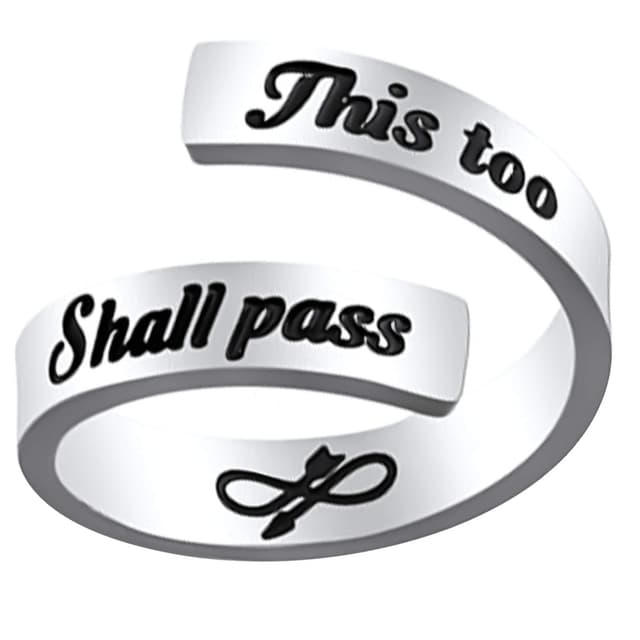 Inspirierende Edelstahl-Fingerringe mit Gravur - Keep Going! 💍🌟