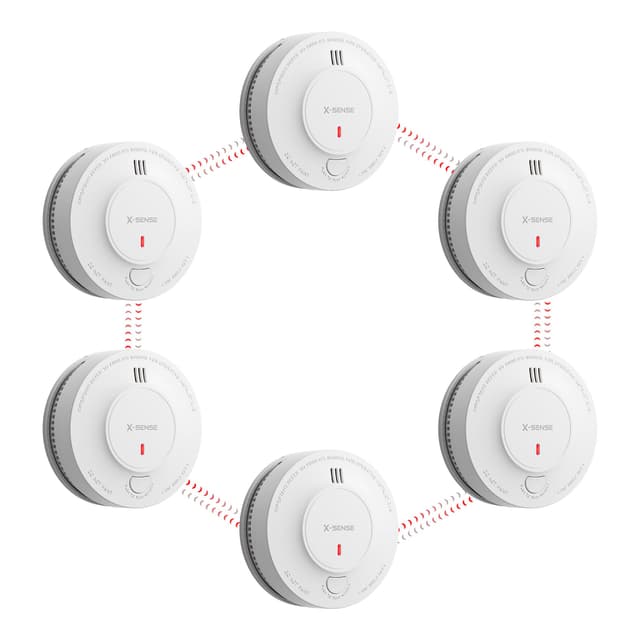 🔥 X-Sense Vernetzter Rauchmelder 6er Set - 10 Jahre Batterie 🔥