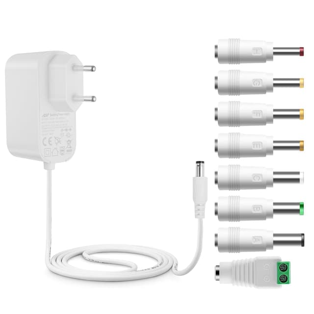 Tonton Universal AC-DC Adapter 12V 3A 2A 1A 0,5A Netzteil Ladegerät AC240V zu DC12V 0,5 bis 3A