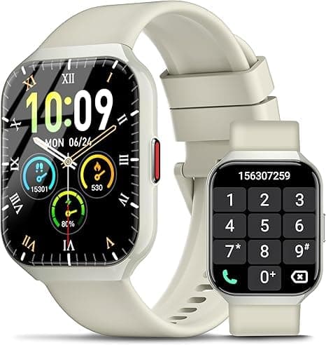 P98 Smartwatch Herren Damen mit Telefonfunktion | 1.96" HD Uhr mit Alexa | 113+ Sportmodi | IP68 wasserdicht