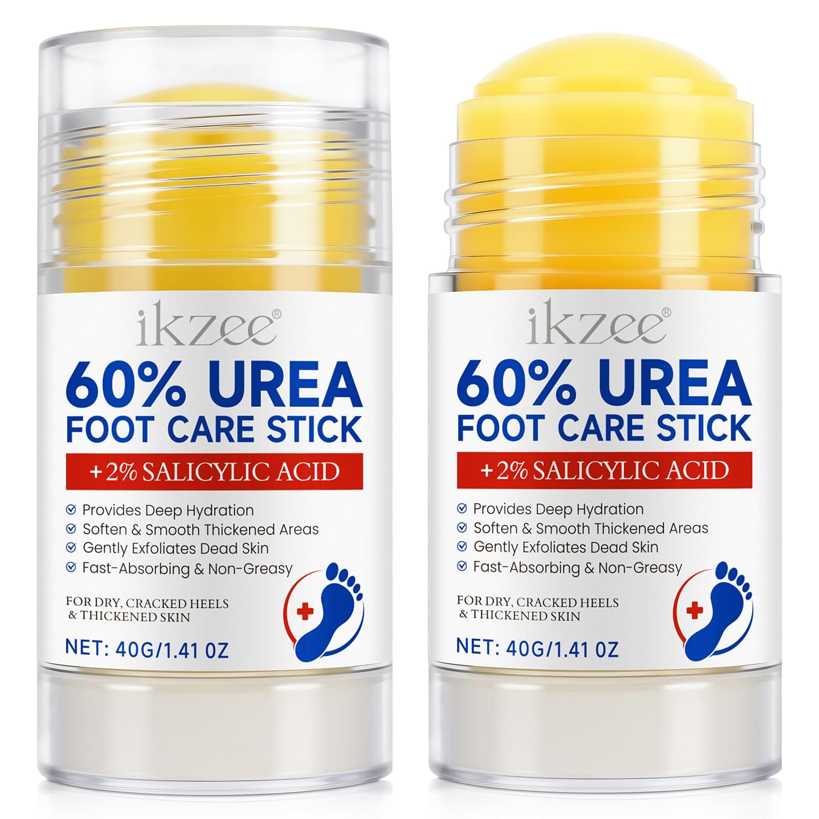 👣 Fußcreme mit 60% Urea für sehr trockene, raue und rissige Haut | 2PCS 👣