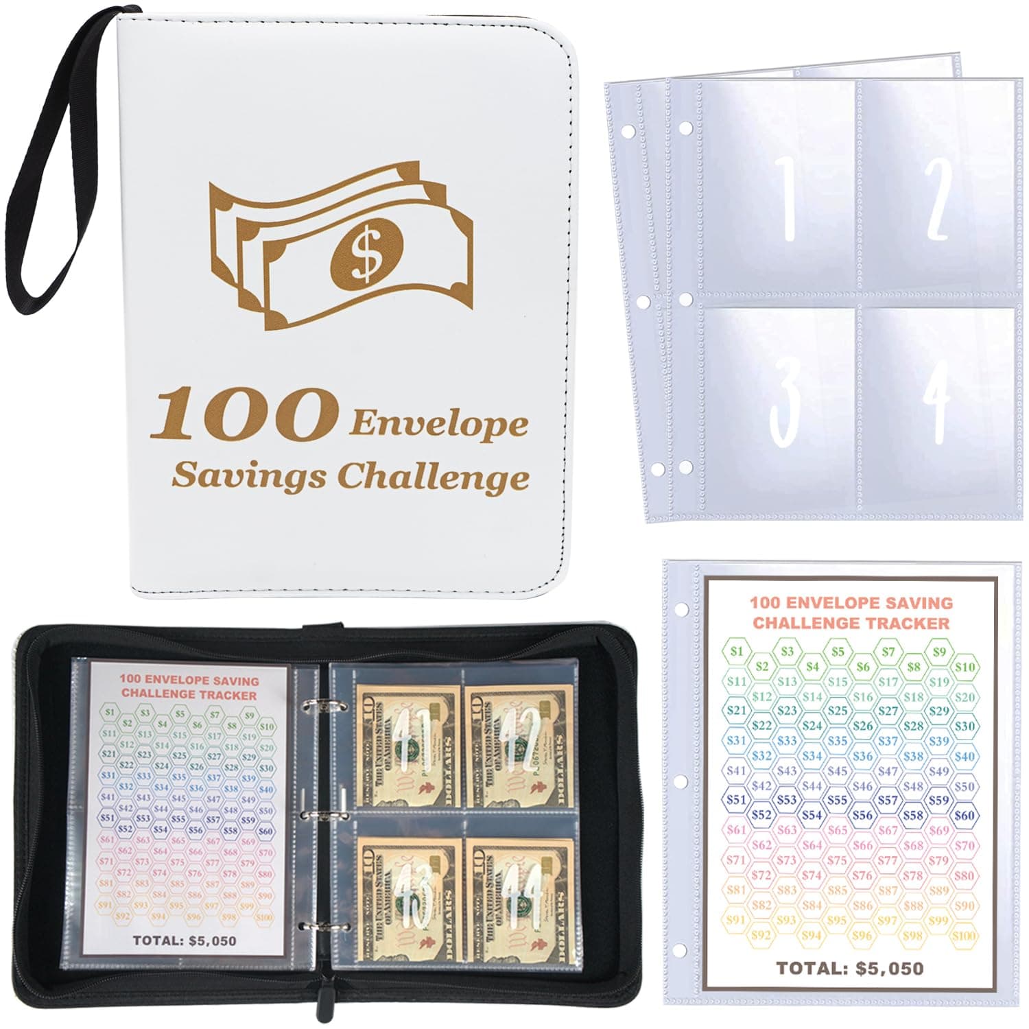 Sparen Sie 5.050 $ mit Geldsammelalbum und 100 Umschlägen 🌟