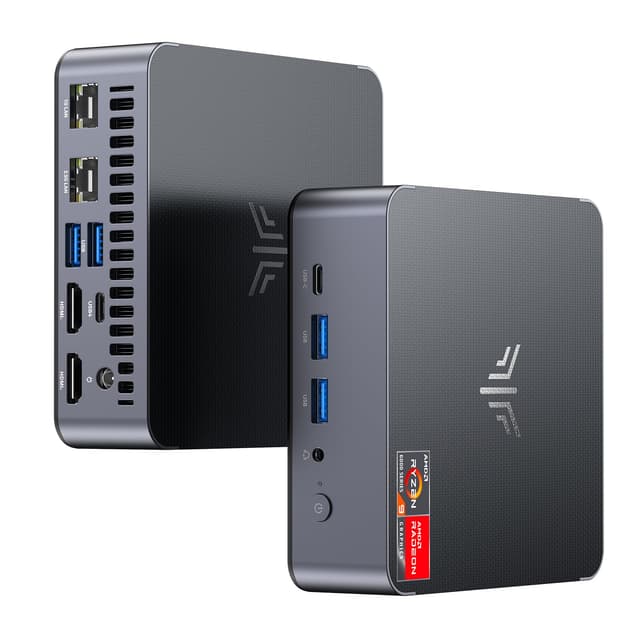NiPoGi AM21 Mini PC АMD Ryzen 9 6900HX(8C/16T,bis zu 4,9 GHz),Mini Desktop Computer 16GB DDR5 512GB M.2 NVMe SSD Max.4TB