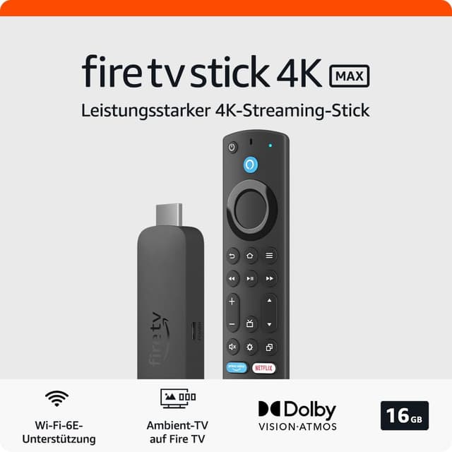 🔥 Amazon Fire TV Stick 4K Max - Der ultimative Streaming-Stick!
