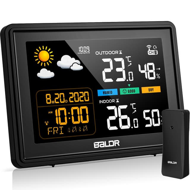 🌡️🌦️ Skeufy Wetterstation Funk mit Außensensor | Multifunktionale Funk Wetterstationen