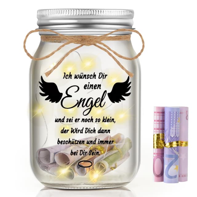 Einzigartiges Kommunion Geldgeschenk 🎁 LED Flaschenlicht für Mädchen und Jungen
