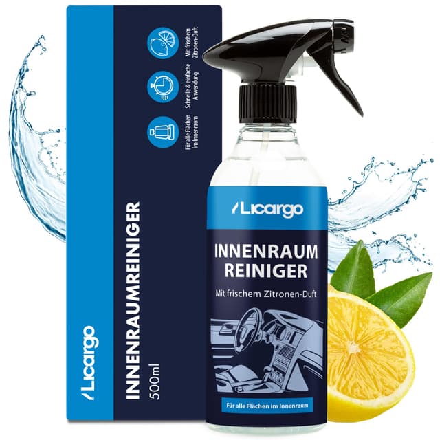 🚗 LICARGO® Innenraumreiniger Auto (500ml) - Porentiefe Reinheit für Kunststoff, Polster, Leder 🌟