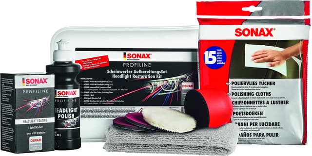🚗 SONAX PROFILINE ScheinwerferAufbereitungsSet (325 ml) 🌟