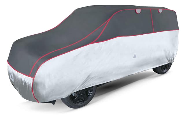🚗 WALSER Hagelschutz Abdeckplane Auto | 100% Polyester | Größe 8 - anthrazit-Silber | SUV/VAN 460 - max. 489 cm Länge