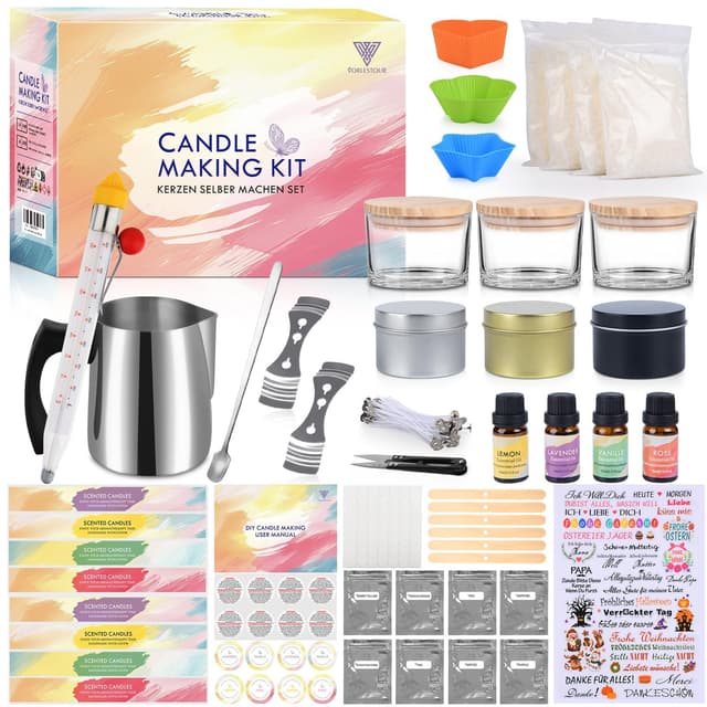 Kerzen Selber Machen Set 🕯️ 162-teiliges Kerzengießset