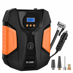 Kompakter 12V Luftkompressor mit LED-Lichtern 🚗 Angebot bei HelloDeals