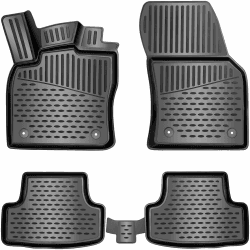 ELMASLINE Gummimatten Set für VW T-ROC Baujahr 2017-2025 🚗 | Extra hoher Rand | 3D Fußmatten - Zubehör Angebot bei HelloDeals