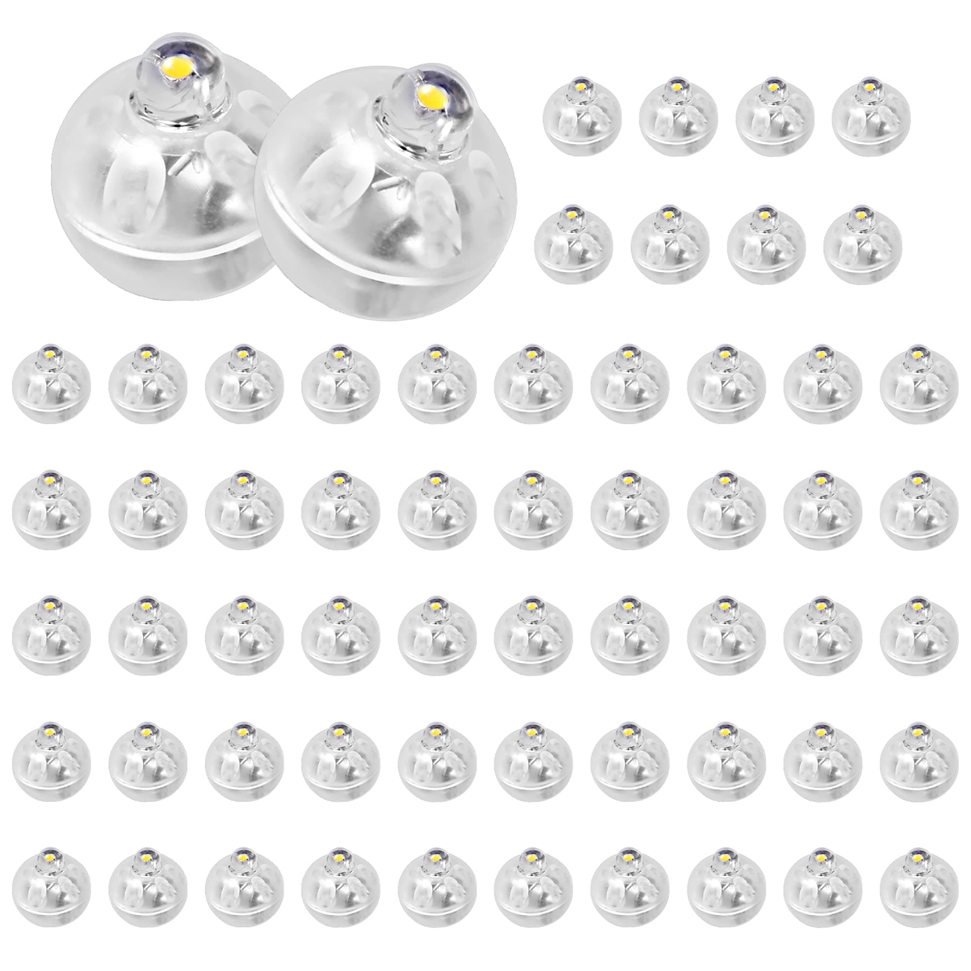 Yizhet LED Ballonlichter Bunt - 60 Mini LED Lichter für Papier Laternen, Hochzeit, Halloween, Weihnachten, Party, Geburtstag