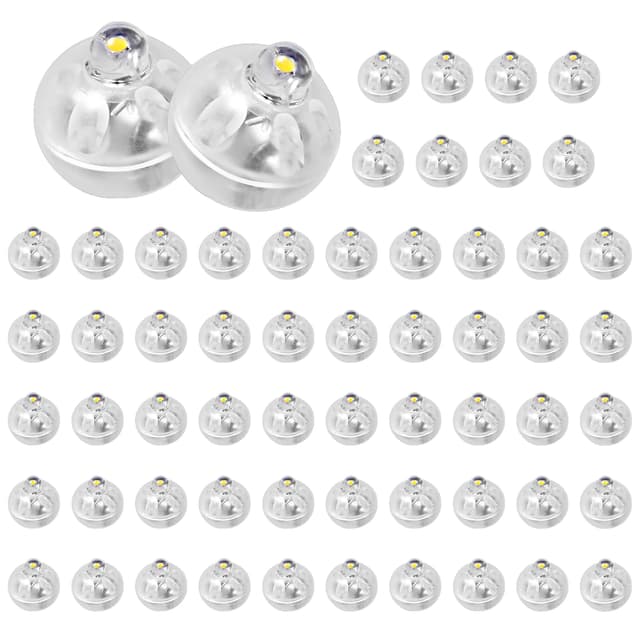Yizhet LED Ballonlichter Bunt - 60 Mini LED Lichter für Papier Laternen, Hochzeit, Halloween, Weihnachten, Party, Geburtstag