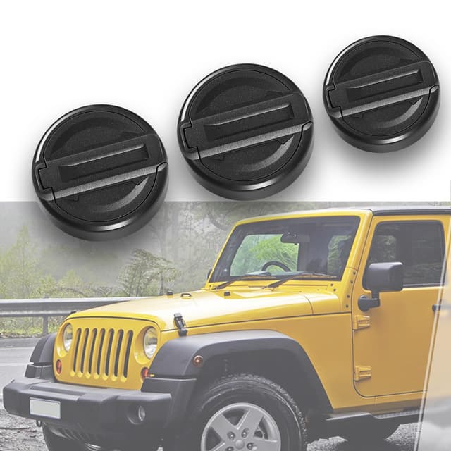 CTcar-Schlüssellochabdeckungen für Jeep Wrangler JL & Gladiator JT