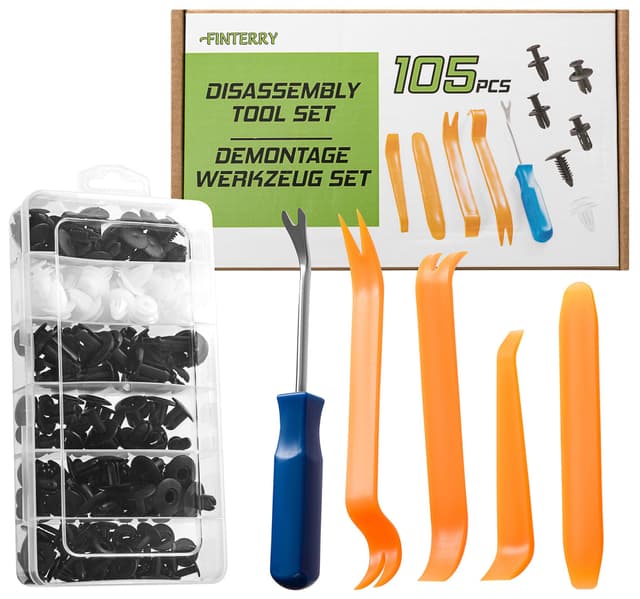 🚗 Befestigungsclips Auto + KFZ Werkzeug Set 🧰 100 Stück