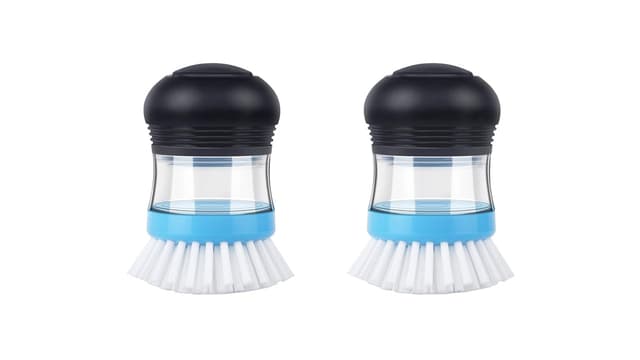 MR.SIGA Seifenspender Palmenbürste Küchenbürste für Spülreinigung 2 Stück Marineblau/blau 😍🧽