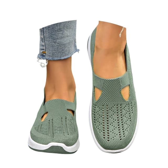 👟 Generisch Orthopädische Schuhe Damen Walkingschuhe Damen Leicht Weite H Vermascht Atmungsaktive Lässige Komfort Laufschuhe Bequeme Outdoor Sommerschuhe Turnschuhe 39 EU 01 Grün