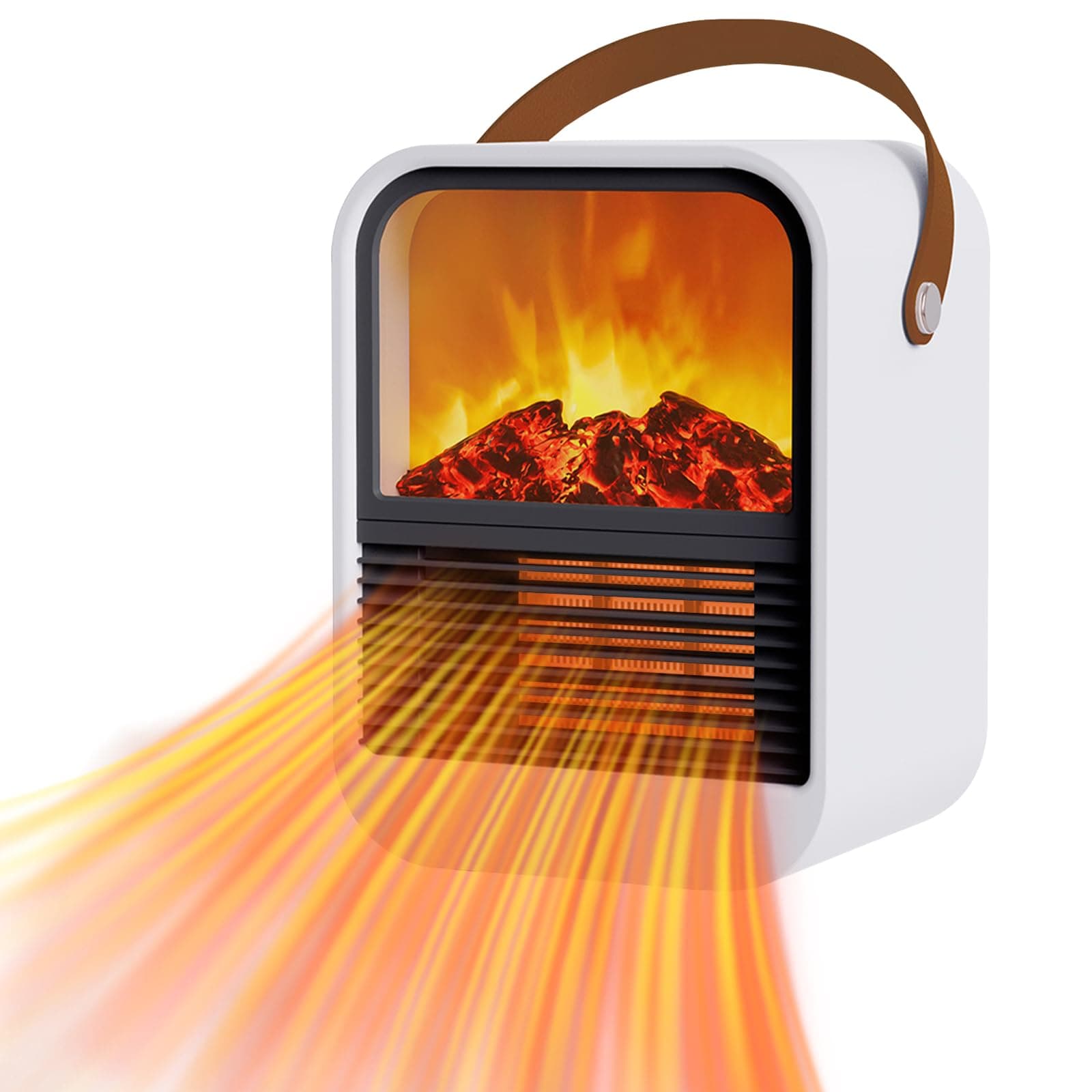🔥 Angebot: FainFun Mini Heizungslüfter mit Led Flammeneffekt 🔥