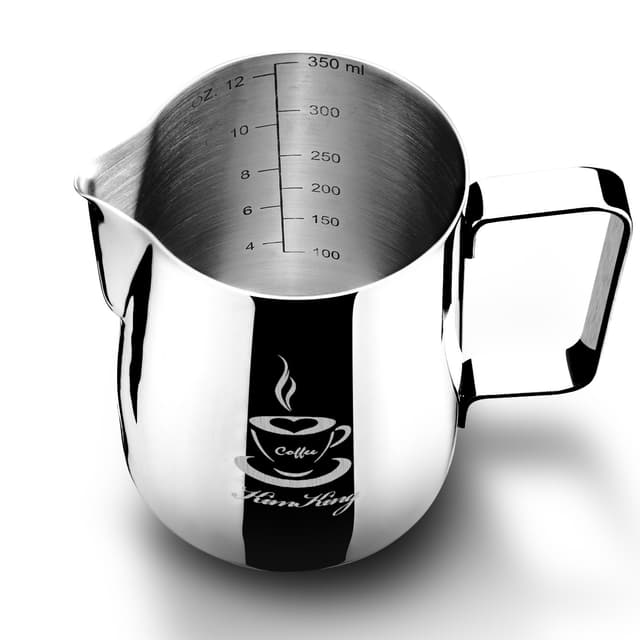 🌟 OneChois Milch Pitcher 350ml aus rostfreiem Edelstahl 🌟