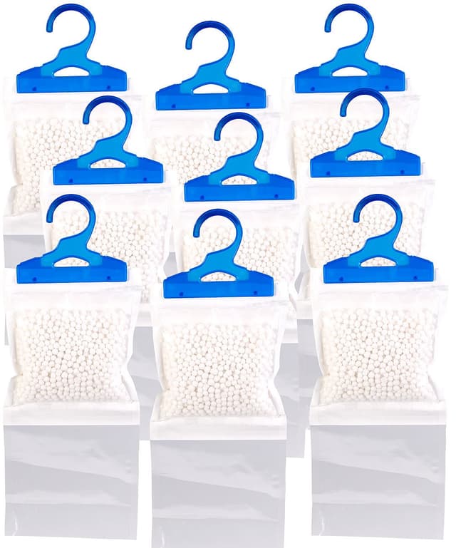 Sichler Haushaltsgeräte Schrankentfeuchter: 9er-Set XL-Kleiderschrank-Entfeuchter zum Aufhängen 💧