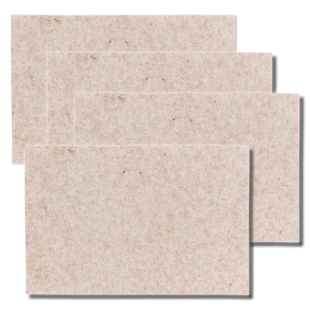 🌟 Super Angebot! Kela (4 x 12325) Tisch-Set Felia beige 4tlg, Filz, 4
