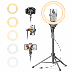 UBeesize Ringlicht mit Stativ, 12 Zoll Selfie Ringlicht mit 62 Zoll Stativ Ständer 📸🌟 Angebot bei HelloDeals