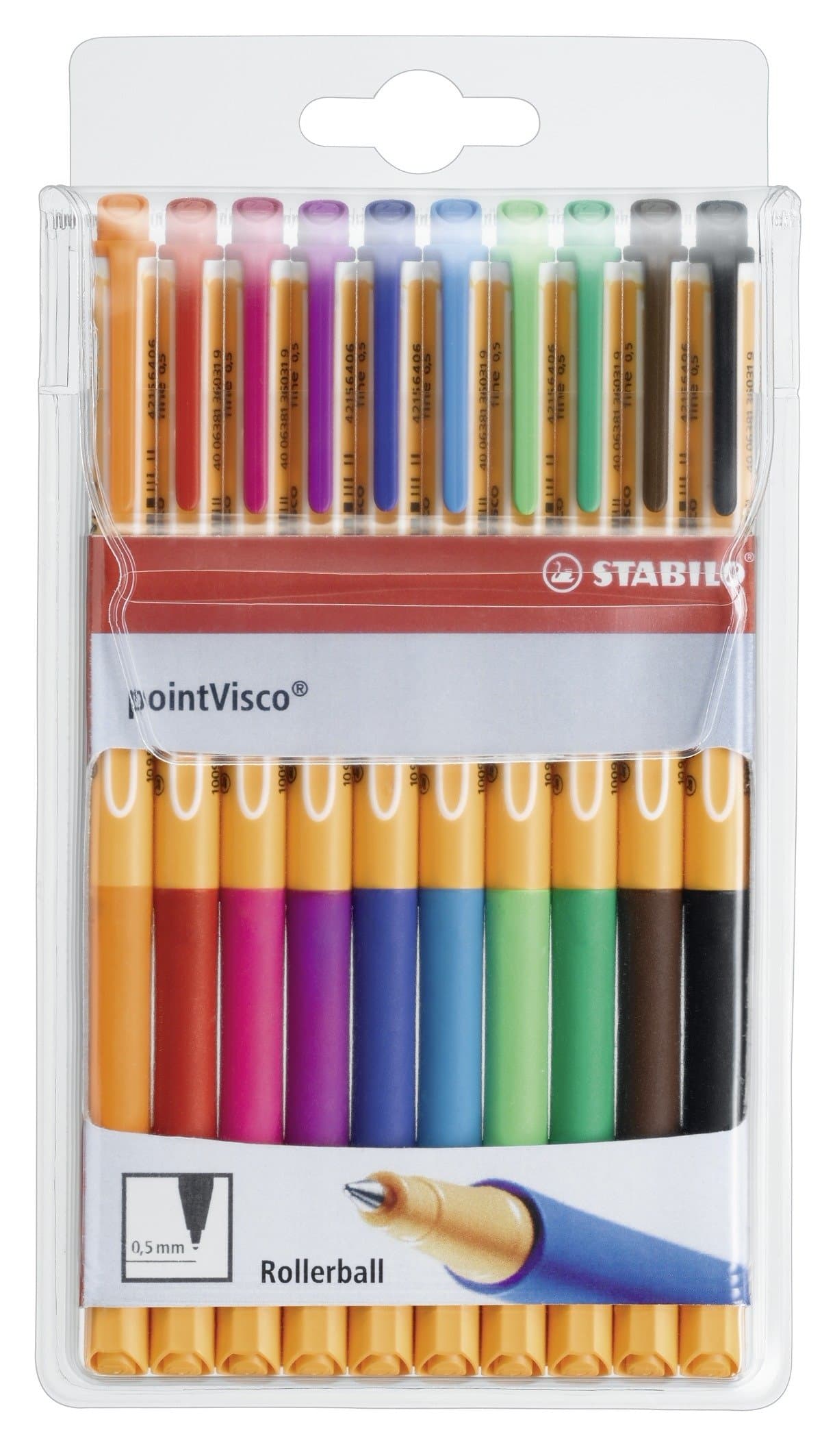 🌈 STABILO Tintenroller pointVisco 10er Pack 🌟