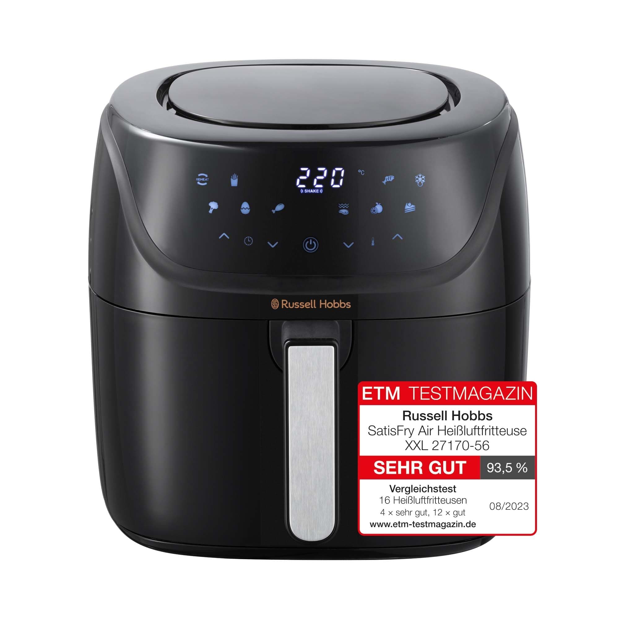 🔥 Top-Angebot: Russell Hobbs Heißluftfritteuse XXL 8L Rapid AirFryer 27170-56
