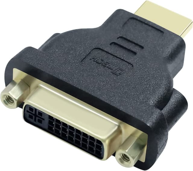 🔌 DTech Bidirektionaler DVI Buchse zu HDMI Stecker Adapter DVI24 5Port Konverter (schwarz) - Angebot