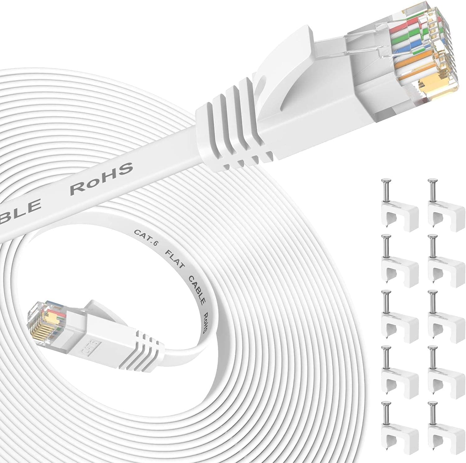🚀 Nixsto Ethernet Kabel 7m Cat 6 LAN Kabel 7m High Speed ✨