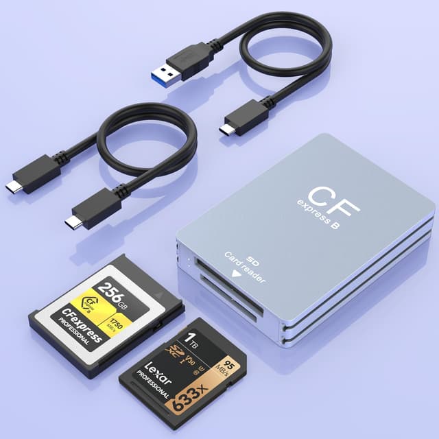 CFexpress Typ-B & SD Kartenleser 2-in-1 📸 USB 3.1 Gen2 10Gbps