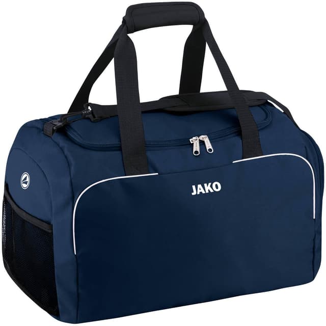 🎒 JAKO Sporttasche Herren Classico Bambini Marine 38 x 21 x 28 cm | Kleine Sporttasche mit vielen Extras! 🏋️