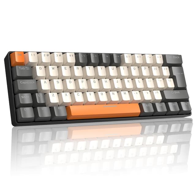 LexonElec Mechanische Gaming-Tastatur 60% UK-Layout 🌈🎮