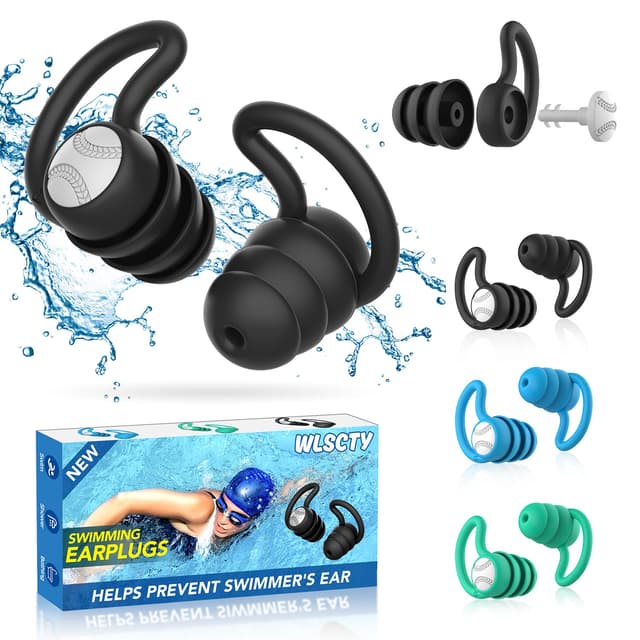 🏊‍♂️ Schwimm Ohrstöpsel für Erwachsene - Wasserdichte Wiederverwendbare Weich Silikon Ohrstöpsel 🌊🩰