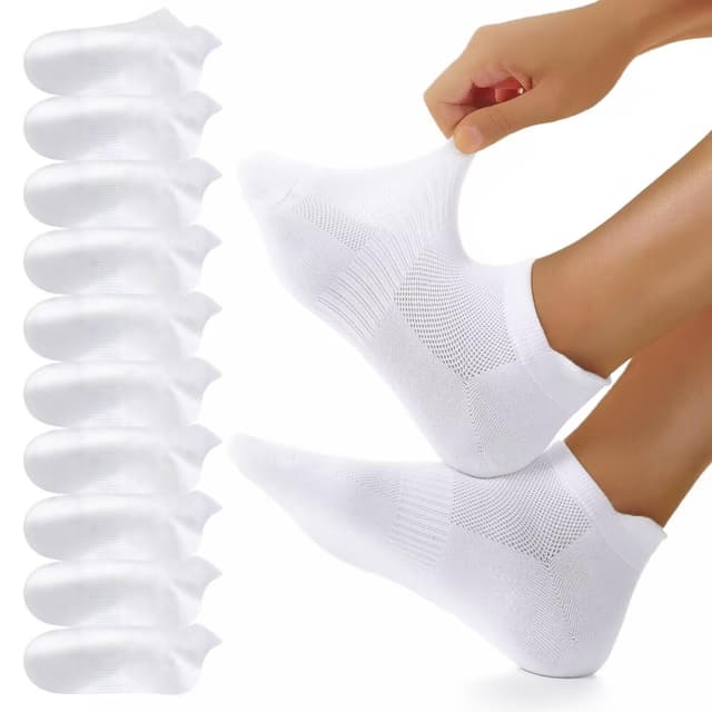 🧦 YouShow 10/20 Paar Sneaker Socken Herren Damen 39-42 | Atmungsaktive Baumwolle | Sportsocken