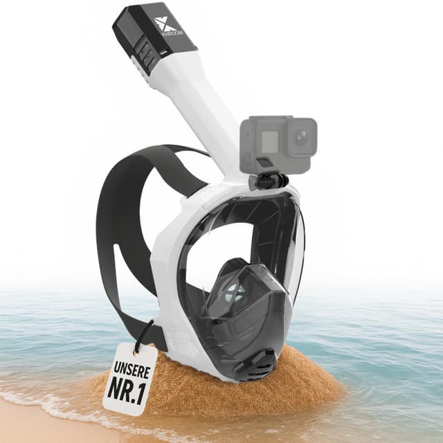 🌊🤿 Khroom Schnorchelmaske Seaview Pro | Vollmaske für Erwachsene ab 1.70m | CO2 sicher
