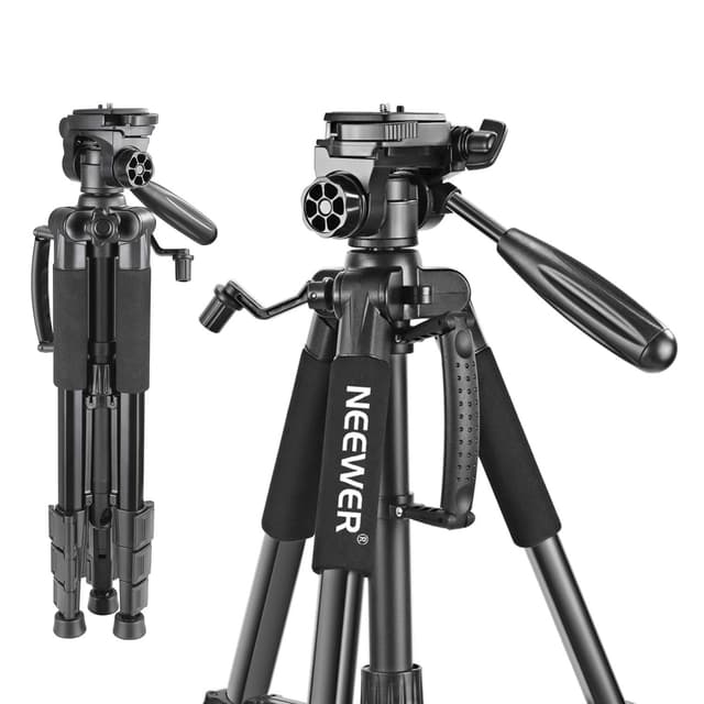 📸 Neewer tragbares Aluminium-Kamera-Stativ 142cm Schwarz(SAB234) 🌟