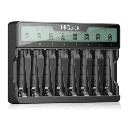 🔋🔌 HiQuick Akku Ladegerät für AA AAA Batterien mit LCD Anzeige ladegerat 🌟 Angebot bei HelloDeals