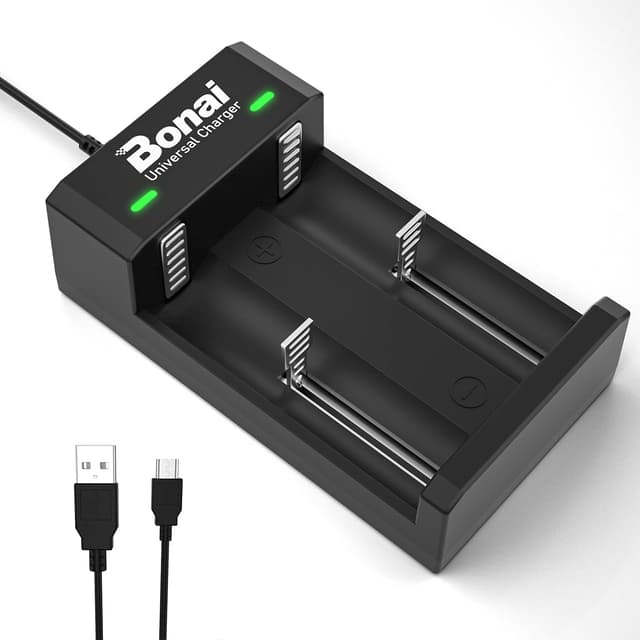 BONAI Akku Ladegerät Universal USB Batterieladegerät