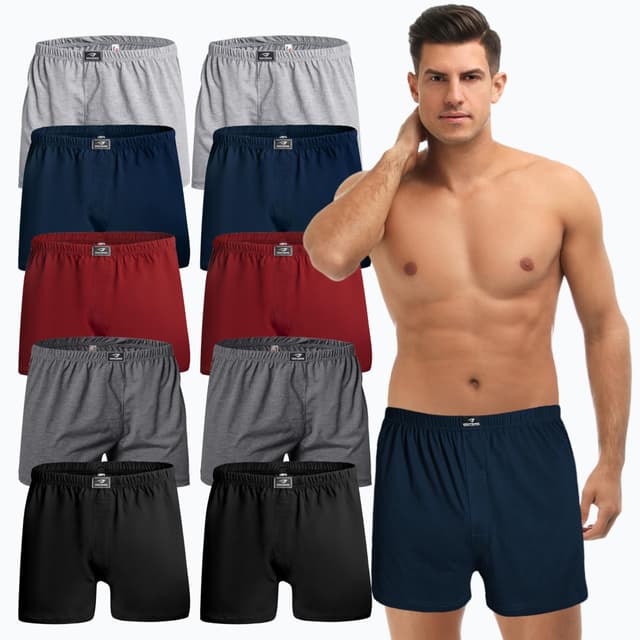 Angebot: SGS Weiche Lockere Boxershorts Herren 10er oder 6er Pack