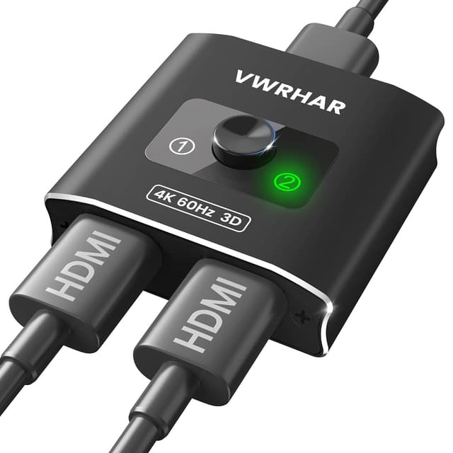 🔌📺 HDMI Switch HDMI Splitter 4K@60Hz Schwarz 🎮🎥