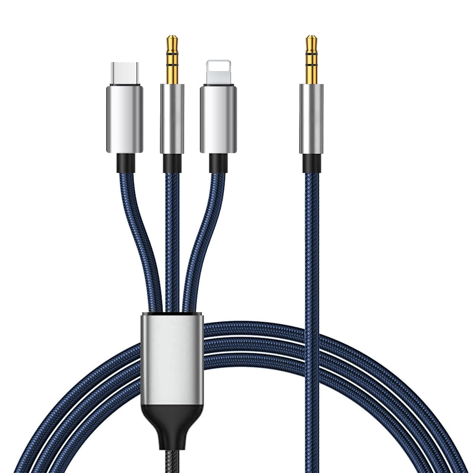 🎶 LUIRSAY Aux-Kabel für iPhone 📱 3-in-1 USB C 3,5 mm Aux-Kabel