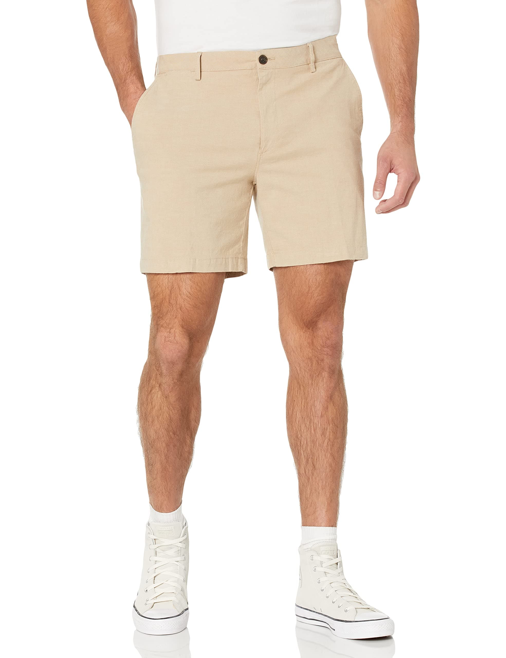 Amazon Essentials Herren Leichte Komfort-Stretch-Oxford-Shorts mit Enger Passform 🩳🌞