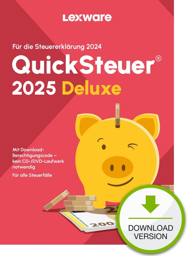 🔥 Angebot: QuickSteuer Deluxe 2025 für Steuerjahr 2024