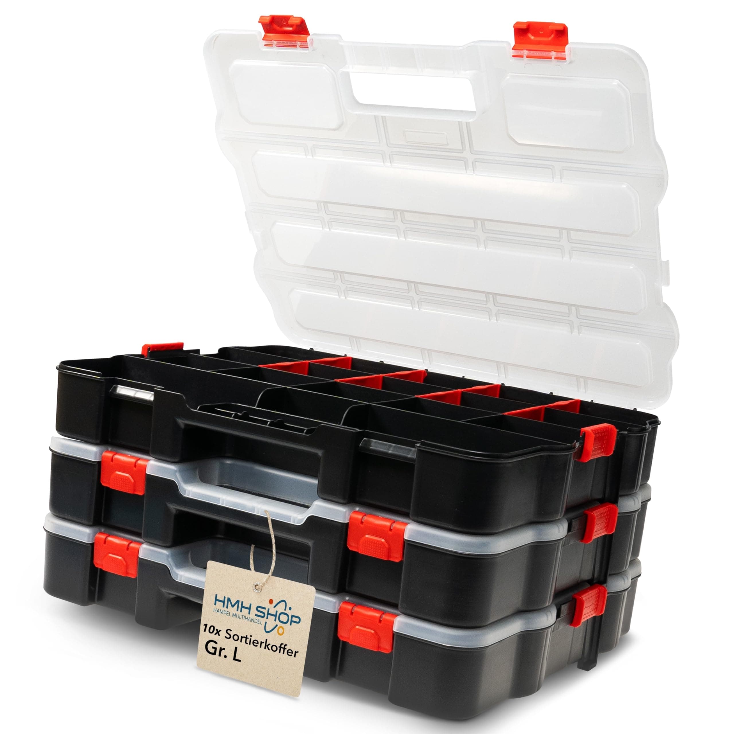 🔧🧰 Werkzeugkoffer leer Organizer L Sortierbox Set 🧰🔧